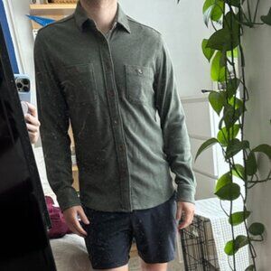 Faherty Brand sz M Green Shirt